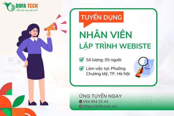 Tuyển dụng nhân viên lập trình Website